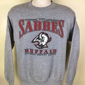 Vintage Buffalo Sabres Goat Head Logo Sweatshirt 90s NHL Buffalo Sabres Shirt